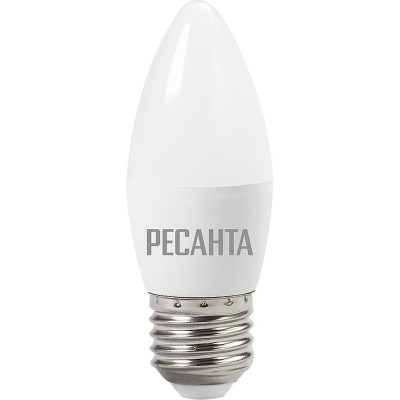 Лампа светодиодная РЕСАНТА LL-R-C37-6W-230-4K-E27